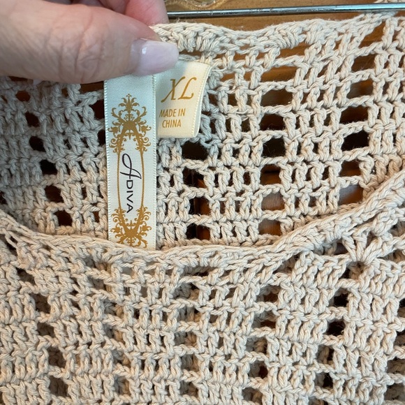 Adiva Cream 3/4 Sleeve Smocked Blouse - Picture 3 of 4